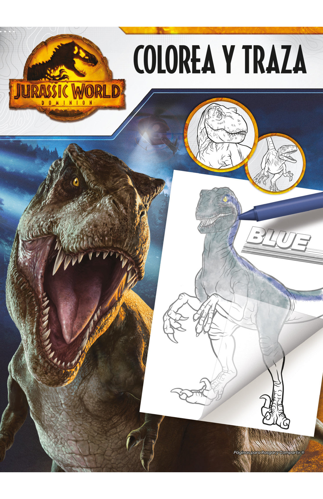 Jurassic World Dominion Colorea y traza